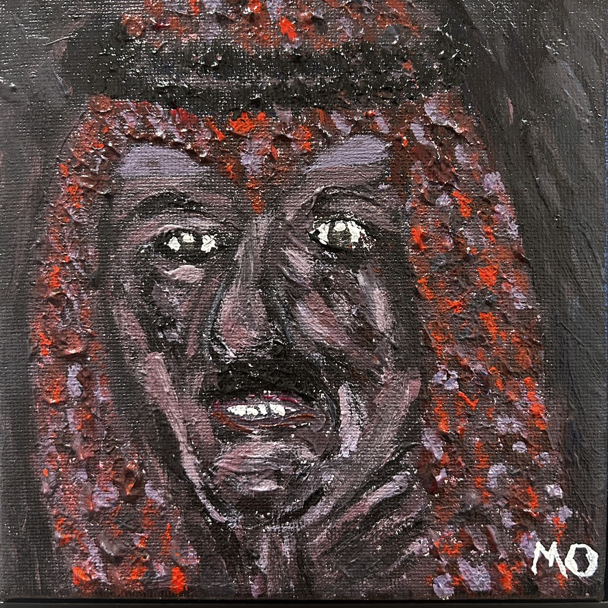 Dark portrait painting by Mohamad Kabbara
