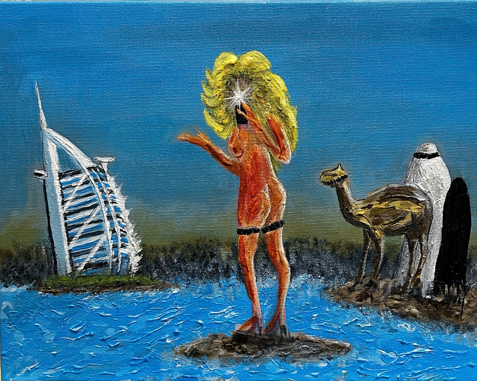 Gulf critique painting