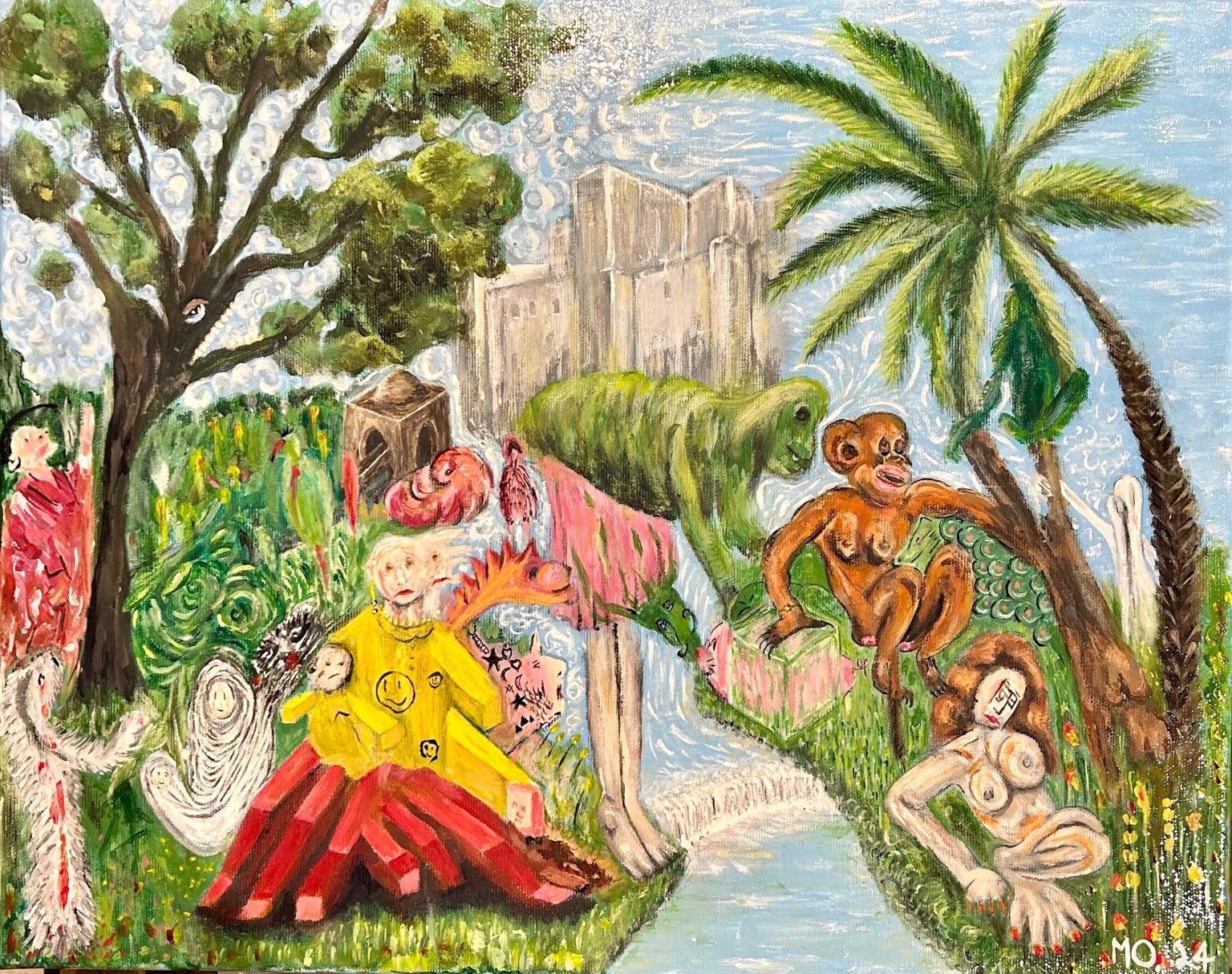 Tripoli garden painting